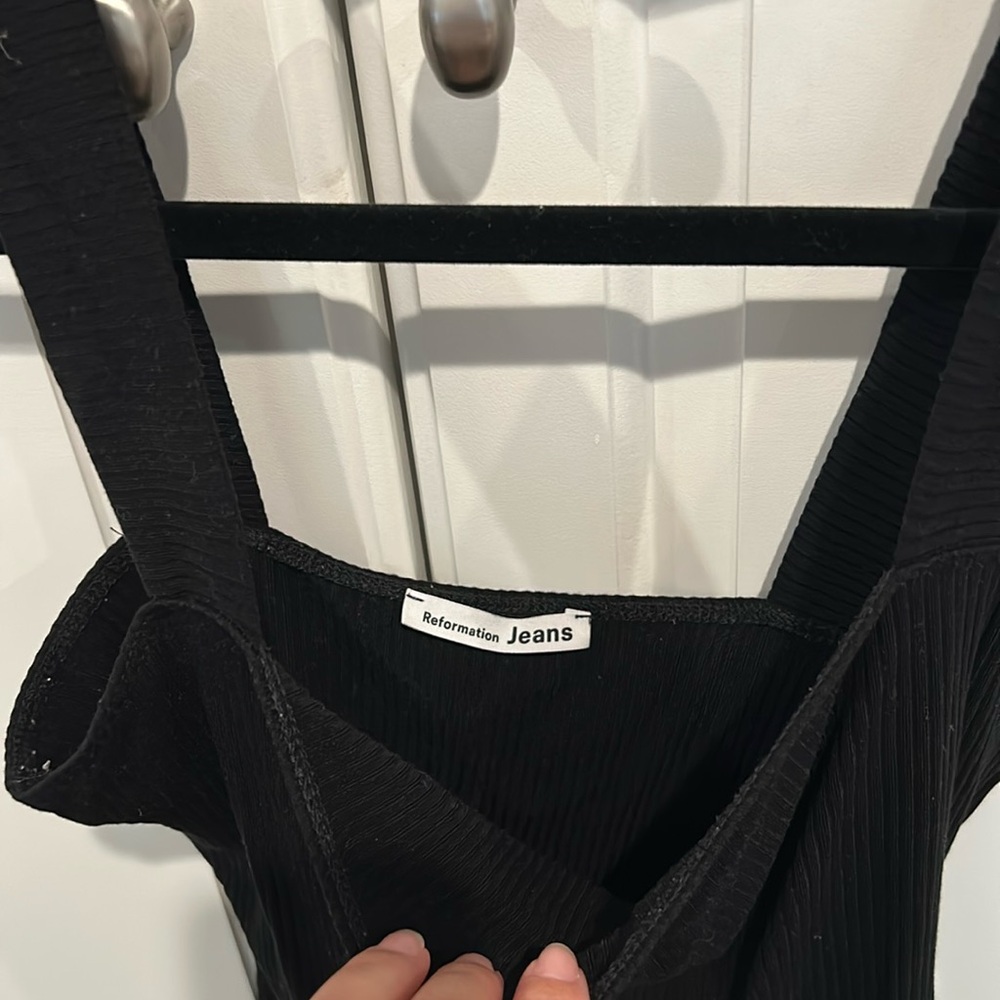 Reformation ribbed square neck canyon tank